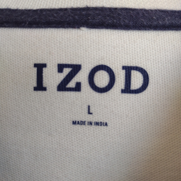 Men's Izod White Polo Size Large. - Picture 3 of 3
